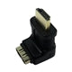 HDMI Right Angle Adapter 270° Gold Plated Male to Female - Black HDMI Right Angle Adapter 270° Gold Plated Male to Female - Black